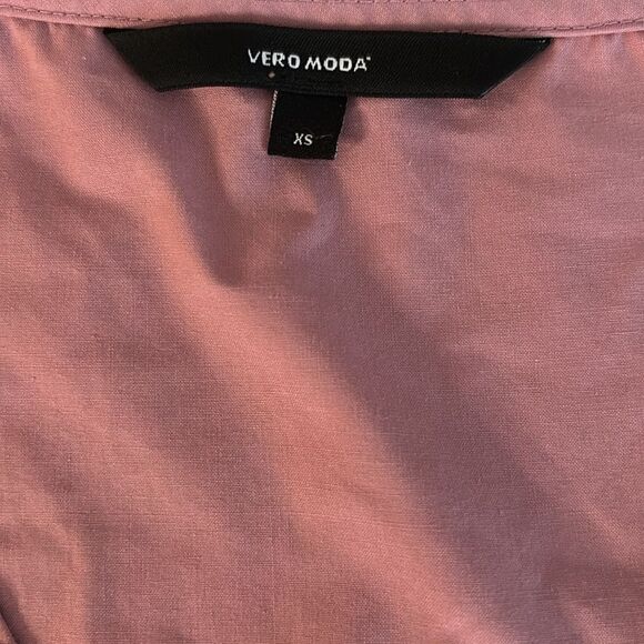 Vero Moda Pink Accordion Pleated A Line Top XS - Picture 5 of 9